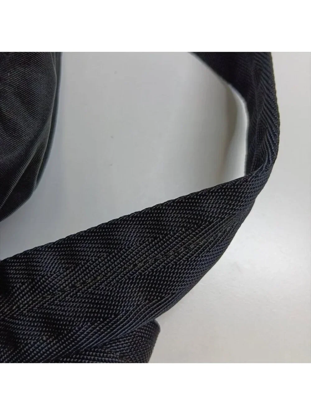 Prada Tessuto Nylon Triangle Logo Leather Backpack Shoulder Bag